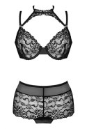 Komplet Linera For The Senses Collection czarny/black LivCo Corsetti Fashion rozmiar - L/XL BLACK