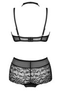 Komplet Linera For The Senses Collection czarny/black LivCo Corsetti Fashion rozmiar - L/XL BLACK