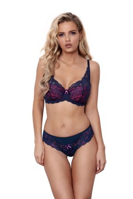 Biustonosz push up Biustonosz Push-up Model V-9411 Blue Lagoon Navy/Pink - Axami Axami