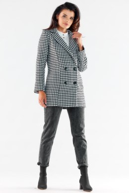 Płaszcz Damski Model A546 Houndstooth - awama Awama