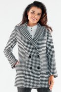 Płaszcz Damski Model A546 Houndstooth - awama Awama