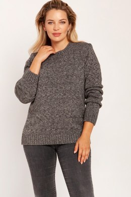 Sweter Damski Model SWE244 Grafit Melange - MKM MKM