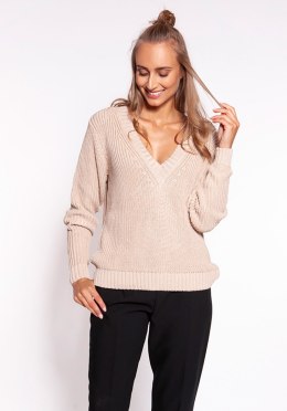 Sweter Damski Model SWE264 Beige - MKM MKM