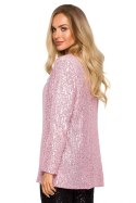 Marynarka Model MOE724 Powder Pink - Moe Moe