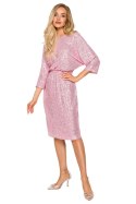 Sukienka Model MOE716 Powder Pink - Moe Moe