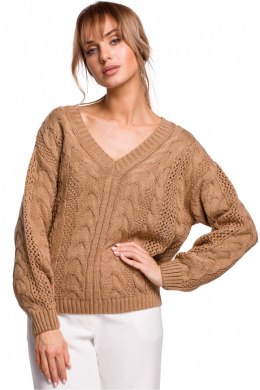 Sweter Damski Model MOE510 Beige - Moe Moe