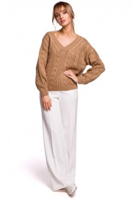 Sweter Damski Model MOE510 Beige - Moe Moe