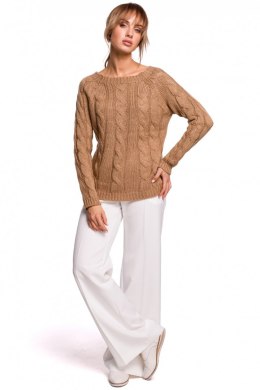 Sweter Damski Model MOE511 Beige - Moe Moe