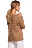 Sweter Damski Model MOE511 Beige - Moe Moe