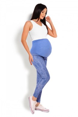 Legginsy Ciążowe Model 1684 Blue - PeeKaBoo