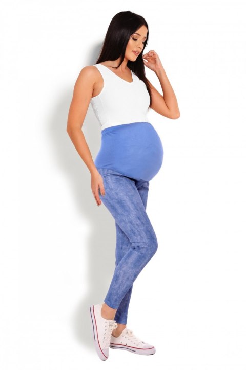 Legginsy Ciążowe Model 1684 Blue - PeeKaBoo PeeKaBoo