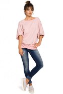 Bluza Damska Model B048 Powder Pink - BeWear BeWear