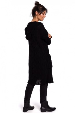 Sweter Kardigan Model BK033 Black - BE Knit BE Knit