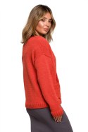 Sweter Kardigan Model BK074 Orange - BE Knit BE Knit