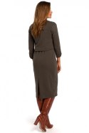 Sukienka Model S194 Khaki - Stylove Stylove