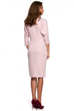 Sukienka Model S242 Powder Pink - Stylove