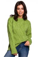 Sweter Damski Model BK038 Green - BE Knit BE Knit