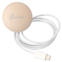 Guess Bundle Pack MagSafe 4G - Zestaw etui + ładowarka MagSafe iPhone 13 Pro (brązowy/złoty)