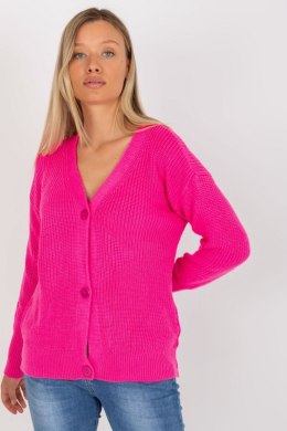 Sweter Kardigan Model LC-SW-0321.06X Fluo Pink - Rue Paris Rue Paris