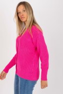 Sweter Kardigan Model LC-SW-0321.06X Fluo Pink - Rue Paris Rue Paris