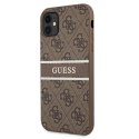 Guess 4G Printed Stripe - Etui iPhone 11 (brązowy)