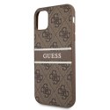 Guess 4G Printed Stripe - Etui iPhone 11 (brązowy)