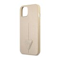 Guess Saffiano Triangle Logo Case - Etui iPhone 14 (beżowy)