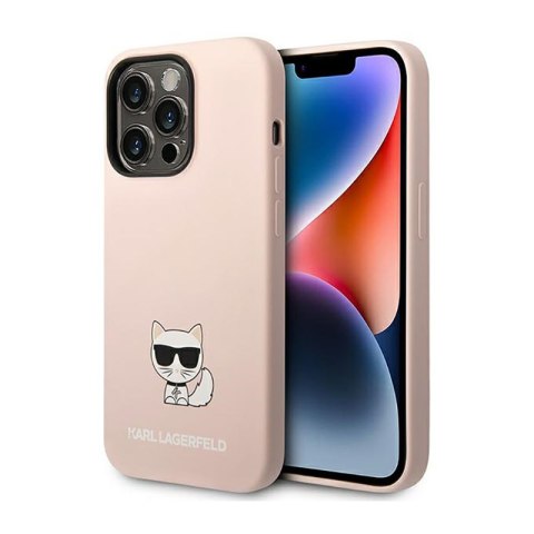 Karl Lagerfeld Choupette Body - Etui iPhone 14 Pro (jasnoróżowy)