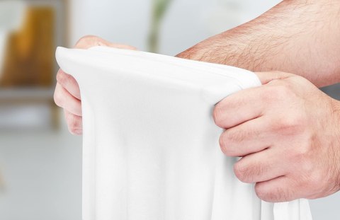 Pokrowiec stolika koktajlowego 80 cm biały