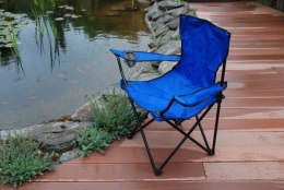 Krzesło wędkarskie HUGO składane niebieskie
