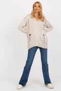 Sweter Kardigan Model LC-SW-8042.04X Beige - Rue Paris Rue Paris