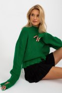 Sweter Damski Model LC-SW-0373.95P Green - Rue Paris Rue Paris