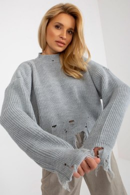 Sweter Damski Model LC-SW-0373.95P Grey - Rue Paris Rue Paris