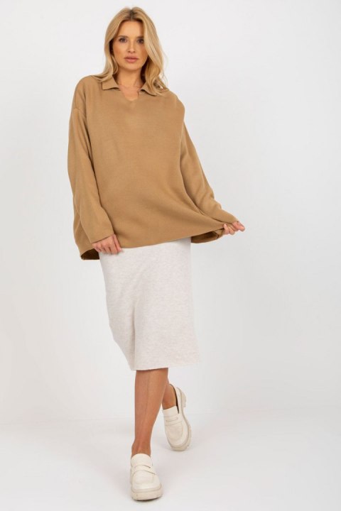 Sweter Damski Model LC-SW-2261.00P Camel - Rue Paris Rue Paris