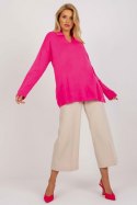 Sweter Damski Model LC-SW-2261.00P Fluo Pink - Rue Paris Rue Paris