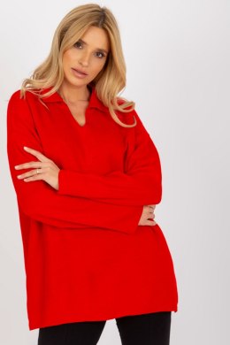 Sweter Damski Model LC-SW-2261.00P Red - Rue Paris Rue Paris