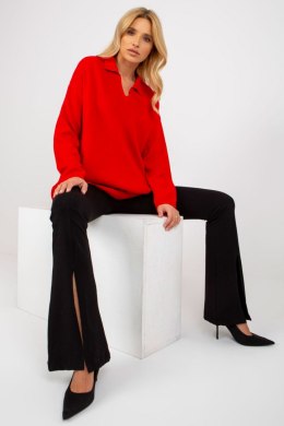 Sweter Damski Model LC-SW-2261.00P Red - Rue Paris Rue Paris