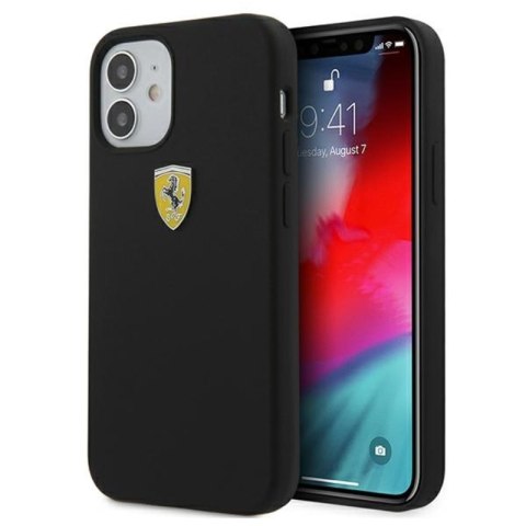 Ferrari On Track Silicone - Etui iPhone 12 mini (czarny)