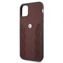 BMW Leather Curve Perforate HC - Etui iPhone 11 (czerwony)