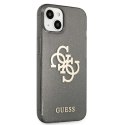 Guess Glitter 4G Big Logo - Etui iPhone 13 mini (czarny)