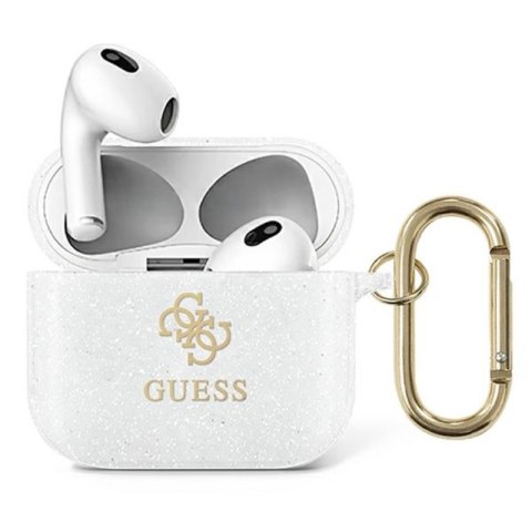 Guess 4G Glitter - Etui Airpods 3 (przezroczysty)