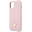 Guess Silicone Triangle Logo - Etui iPhone 13 (liliowy)