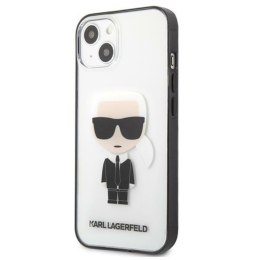 Karl Lagerfeld Ikonik Karl - Etui iPhone 13 mini (przezroczysty / czarna ramka)