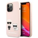 Karl Lagerfeld Slilicone Karl & Choupette Magsafe - Etui iPhone 13 Pro (różowy)