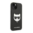 Karl Lagerfeld Saffiano Choupette Head Patch Case - Etui iPhone 14 Plus (czarny)