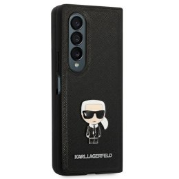 Karl Lagerfeld Saffiano Ikonik - Etui Samsung Galaxy Z Fold 4 (czarny)