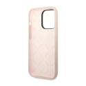 Guess Silicone Triangle Logo - Etui iPhone 14 Pro (różowy)