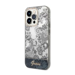 Guess Porcelain Collection - Etui iPhone 14 Pro (szary)