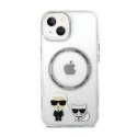 Karl Lagerfeld Karl & Choupette Aluminium MagSafe - Etui iPhone 14 Plus (przezroczysty)