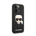 Karl Lagerfeld Silicone Ikonik Karl`s Head MagSafe - Etui iPhone 14 Pro (czarny)